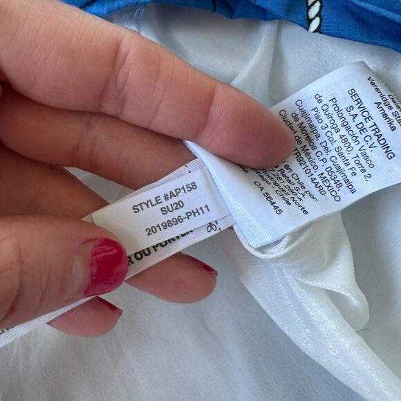 J. Crew Tie-Front Cotton Poplin Dress in Ratti Regatta Print - Picture 8 of 11